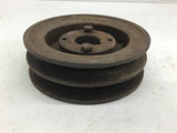 Browning 2BK55H Pulley 2 Groove has H Bushing 1" Bore B width Belt