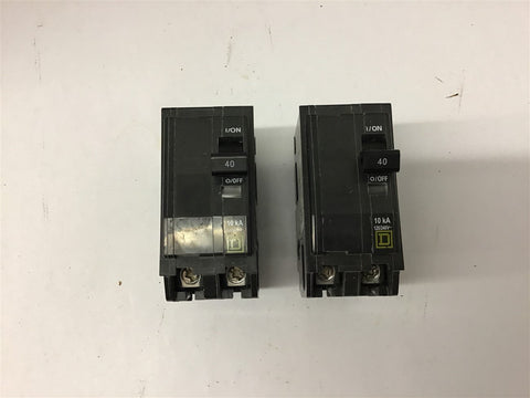 Square D 40 Amp Circuit Breaker Type QO 2 Pole