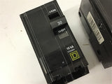 Square D 30 Amp Circuit Breaker Type QO 2 Pole Lot of 3