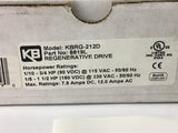 KB KBRG-212D 8819L Regenerative Drive 1/10-3/4 Hp 90 VDC @ 115 VAc