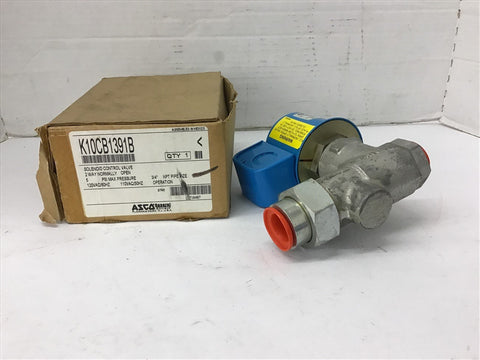 Asco K10CB1391B Solenoid Control Valve 2 Way 5 PSI