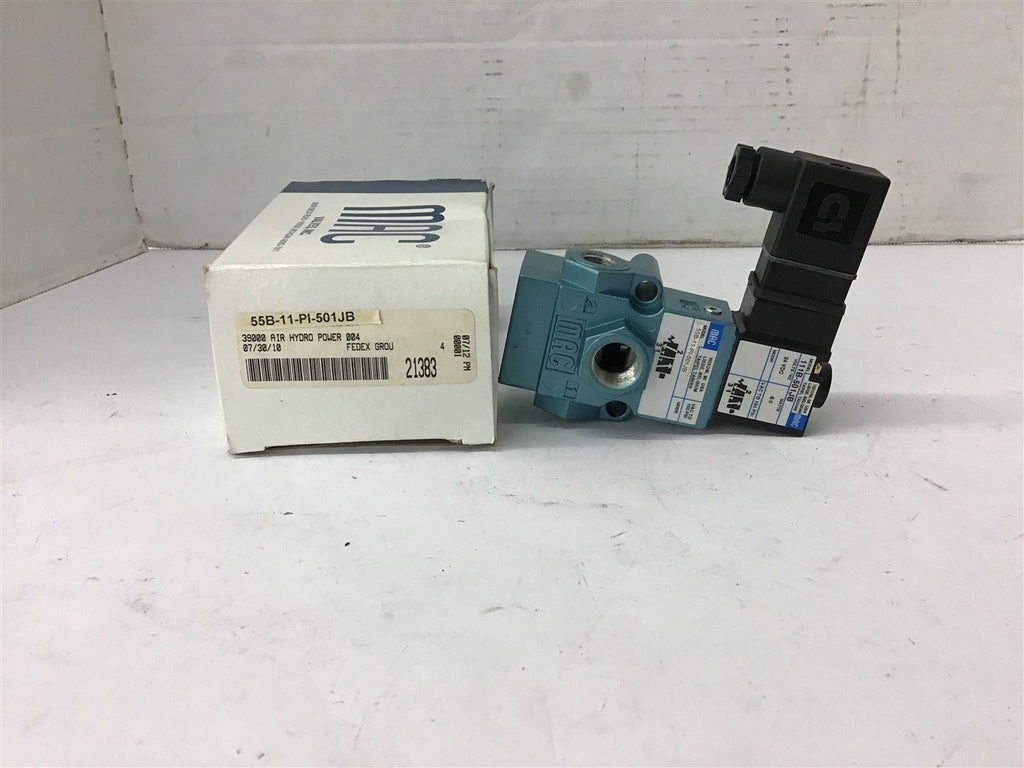 Mac 55B11-PI-501JB Solenoid Valve 111B-501JB 24 Vdc