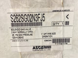 Asco S262SG02N3FJ5 Solenoid Gas Valve 2 Way NO 25 PDI 120 Vac 1" NPT