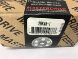 Masterdrive 2BK45-1 Pulley 2 Groove B width Belt 1" Bore