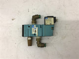 Mac 52A-11-B0A-DM-DDAJ-1KA Valve 20-120 PSI w/ DMB-DDAJ-1KA 24 Vdc Coil