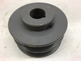 3X357 pulley 2 Groove 7/8" bore