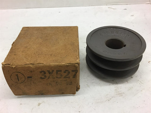 Browning 3X527 2 Groove Pulley 1 3/16" Bore
