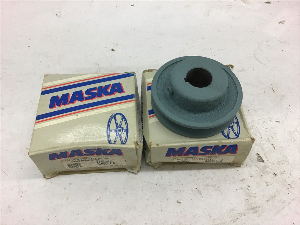 Maska MA33X7/8 Pulley 7/8" Bore Single Grove BME Bearings and Surplus