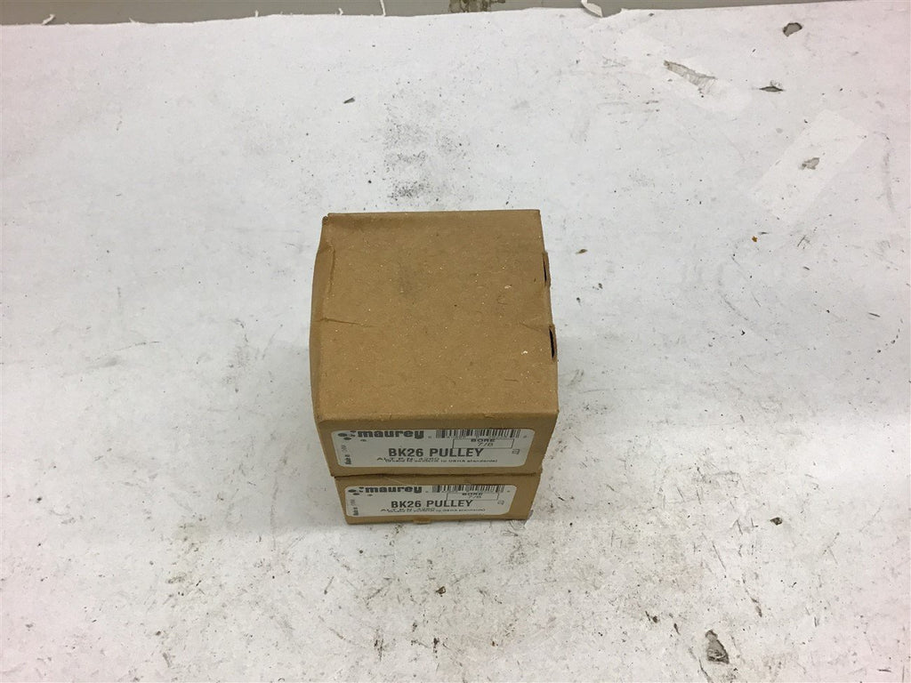 Maurey BK26 Pulley Single Groove 7/8" Bore Lot of 2