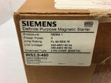 Siemens WS2.5-460 Magnetic Starter 440-480 Volts 3 Phase Starter