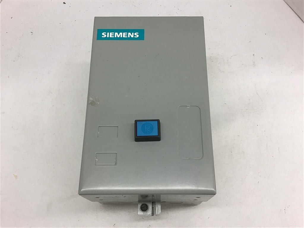 Siemens 16CF32BFAJW Enclosed Starter 460 Volt @ 20 HP