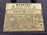 General Electric K6555218-G8 Air Circuit Breaker 50 Amps 3 Poles 500 VAC 250 VDC