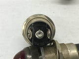 Dialco 75W 125V Red & Black Indicator Lights Lot of 15