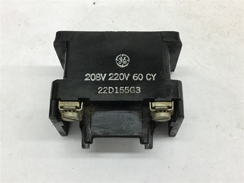 General Electric 22D155G3 Operating Coil 208/220V 60CY