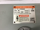 ITE Siemens V7E3622 Vacu-Break Twin Fusible Panelboard Switch 60 Amp 600 VAC 3