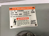 ITE Siemens V7E3622 Vacu-Break Twin Fusible Panelboard Switch 60 Amp 600 VAC 3