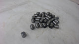 Lot Of 32, Steel Dowel Pins, 3/4" Od X 0.977" Tall, Tapered On One End, 7/15" Od