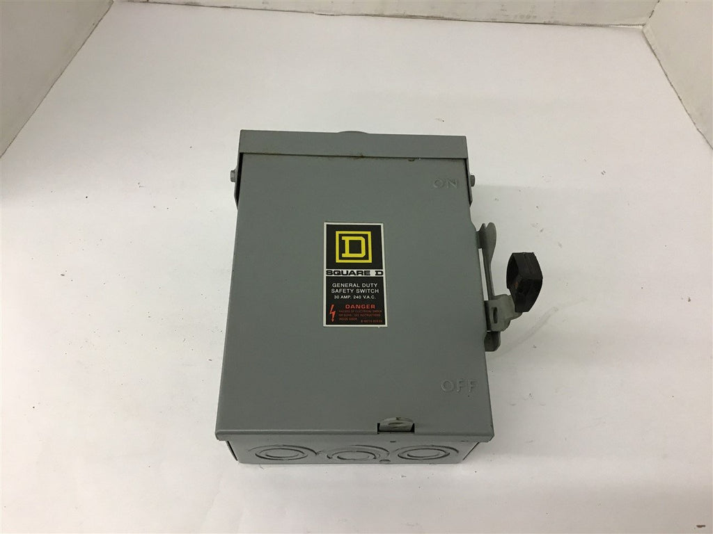 Square D D221NRB 30 Amp Safety Switch 240 vac 3R
