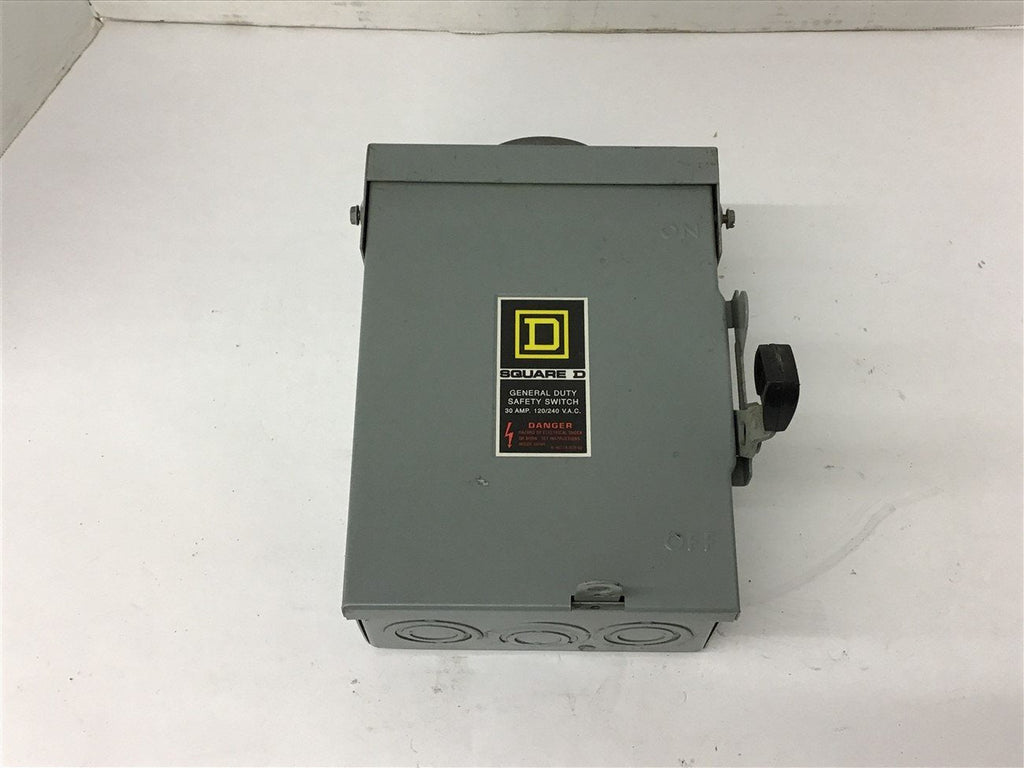 Square D D211NRB 30 Amp Safety Switch 120/240 Vac 3R