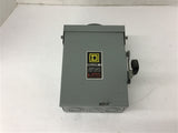 Square D D211NRB 30 Amp Safety Switch 120/240 Vac 3R