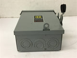 Square D D211NRB 30 Amp Safety Switch 120/240 Vac 3R