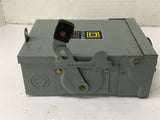 Square D D211NRB 30 Amp Safety Switch 120/240 Vac 3R