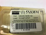 Dayton 5X838M 15 Amp 120 Vac 50/60 HZ Relay Lot of 2