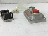 Killark XCS-0B4 Double Push Button Cover RED/GREEN START/STOP