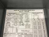 Cutler-Hammer A10DGO Nema Size 2 460 Volts @ 25 HP 240 Volt Coil