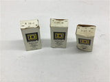 Square D A13.2 Overload Relay Thermal Unit Lot of 3