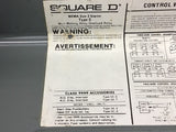 Square D 8536SDG6 Size 2 Motor Starter 230 Volts 7 1/2 HP 600 Vac