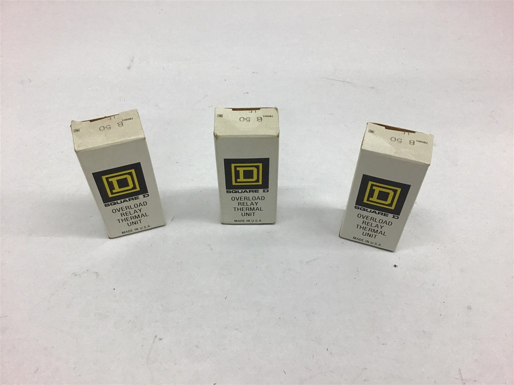 Square D B50 Relay Thermal Unit Lot of 3