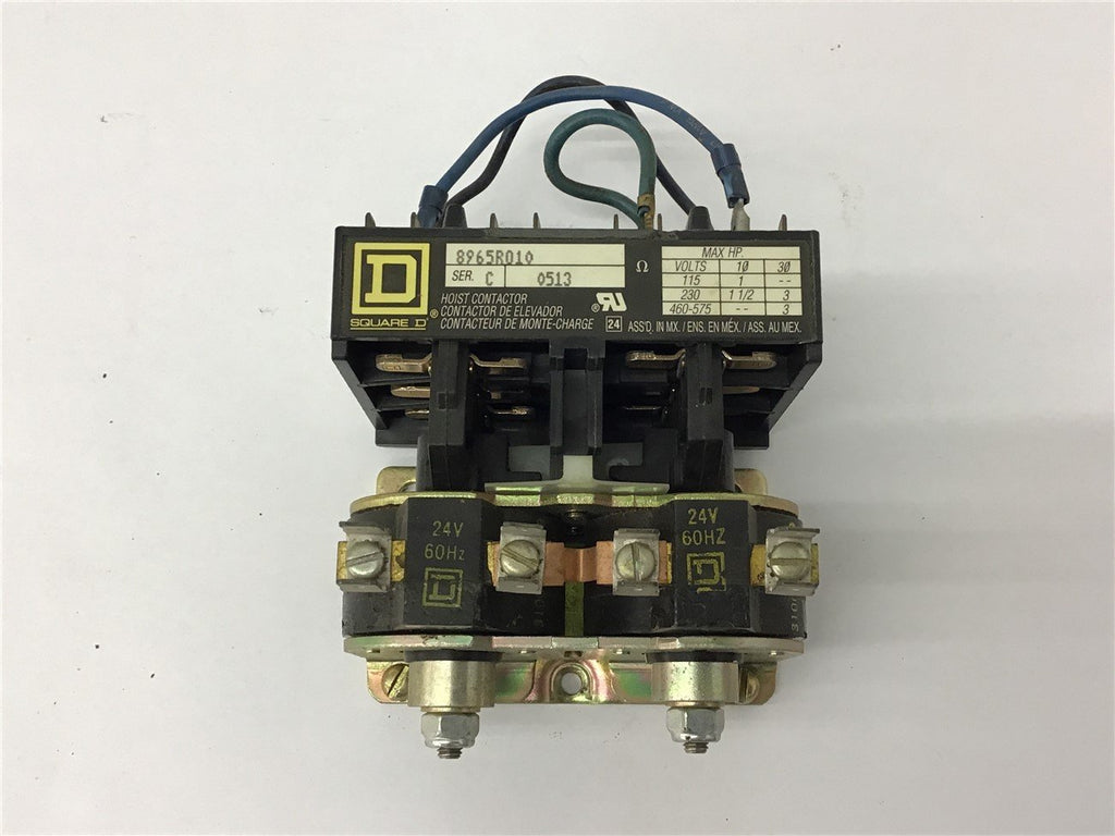 Square D 8965R010 24V coil Hoist Contactor