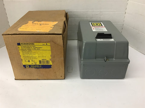 Square D 8536SBG2 Size 0 460 V @ 5 Hp 240 volt Coil