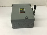 Square D211NRB Safety Switch 30 Amp 120/240 Volts 3R