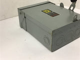 Square D211NRB Safety Switch 30 Amp 120/240 Volts 3R