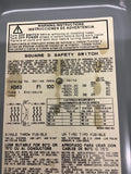 Square D H363 Safety Switch 100 Amp 600 Volts