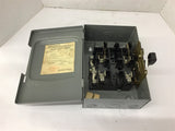 Square D D222N Safety Switch 60 Amp 240 vac