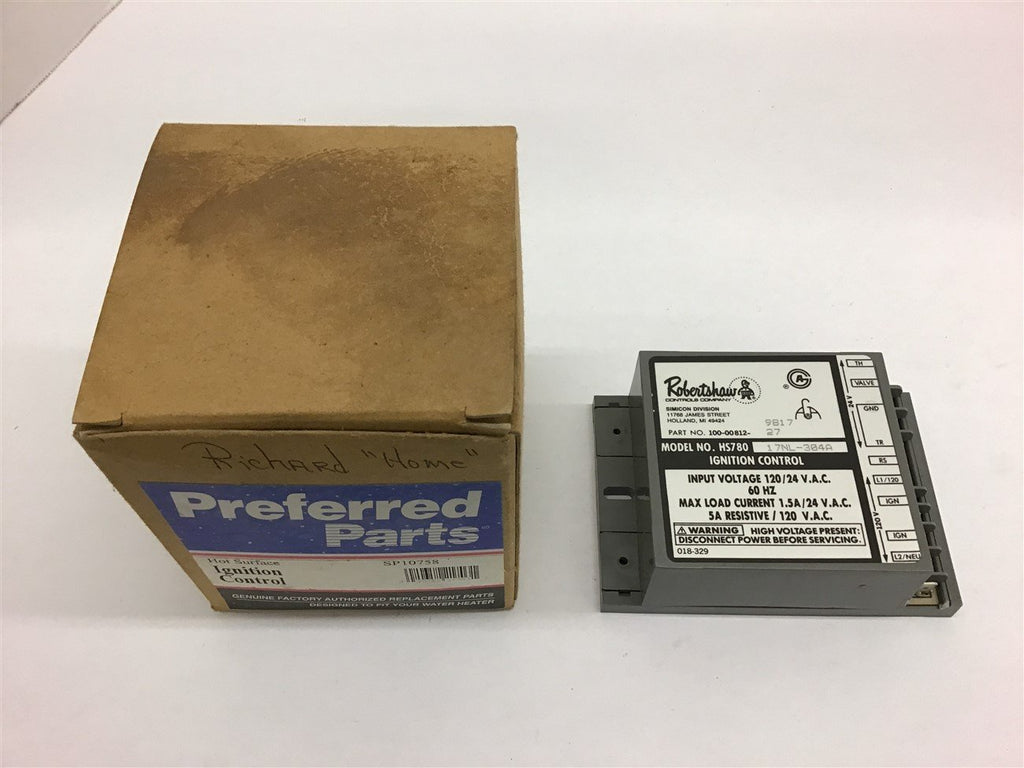 Preferred parts SP10758 Ignition Control