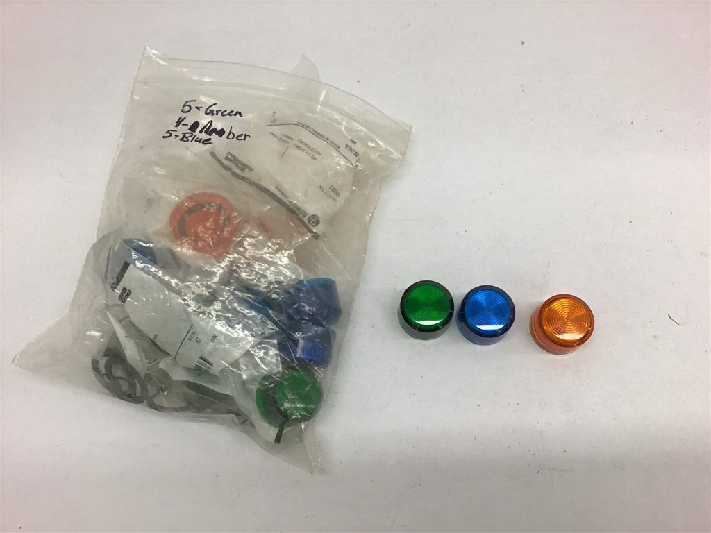 Square D 9001 Pilot Light Cover 5 Green 5 Blue 4 Amber