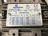 Motovario T71-B4 .5 HP AC Motor 230/460 Volts 1700 Rpm 56C Frame