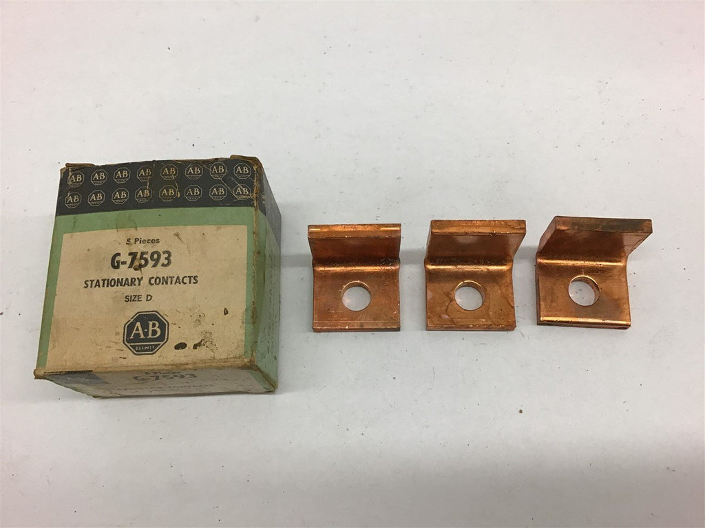 Allen-Bradley G-7593 Size D Stationary Contacts Lot of 3