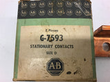 Allen-Bradley G-7593 Size D Stationary Contacts Lot of 3