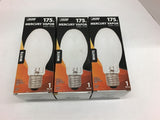 Feit Electric H39KC-175/DX 175 watt mercury vapor bulb Lot of 3