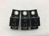 Allen Bradley Heater Element W43 Thermal Overload Lot of 3