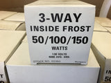 Hungary 3-Way Inside Frost 50/100/150 Watts 130V Lot of 40