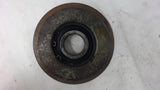 TRACK WHEEL WITH 6206 BEARING CENTER, 4" OD X 1" TALL, FLANGE 5" OD