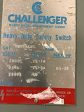 Challenger HD224SNC Heavy Duty Safety Switch 240Vac 25 Hp 3 Phase 200 Amp