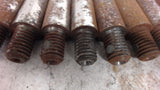 LOT OF 12, TAPERED PINS W/ 1/2"-13 THREADED, 2-3/4" LONG X 0.709" THOUGH 5/8" OD