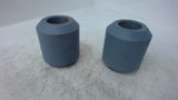 LOT OF 2, STEEL BUSHING/ROLLER, CHAMFERED ON BOTH ENDS, 3.335" OVERALL LENGTH